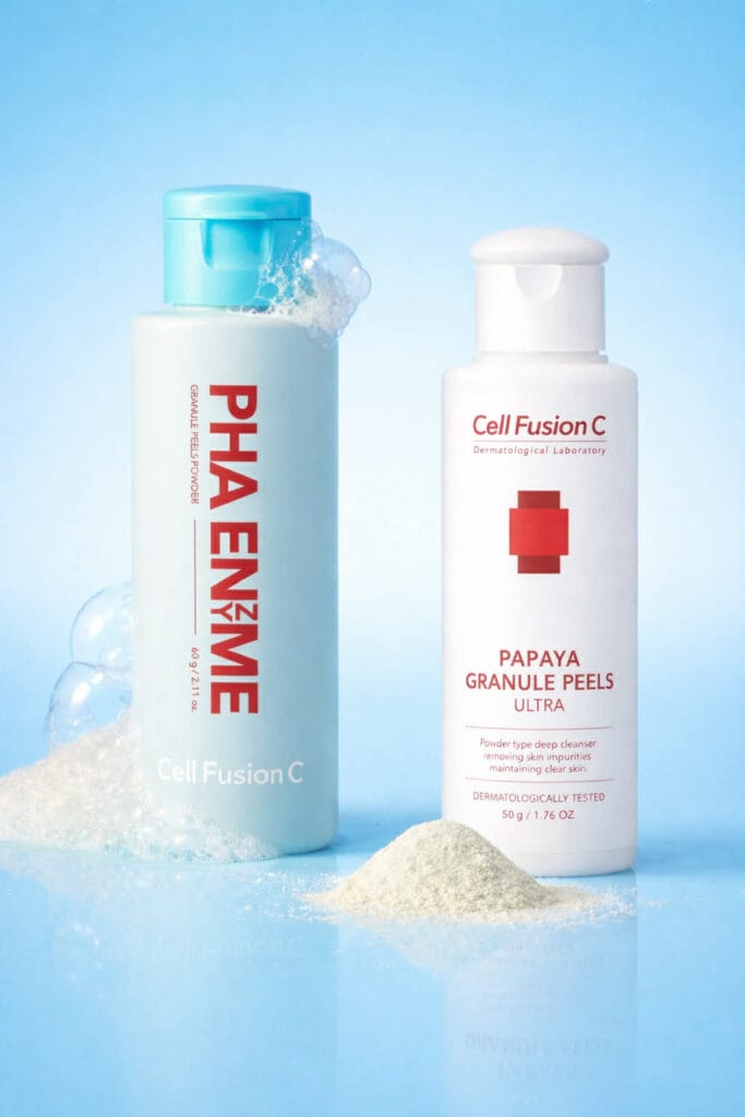 CFCR „PHA Enzyme Granules Peels Powder" fermentinis šveitiklis su žaliojo molio milteliais, 60 g