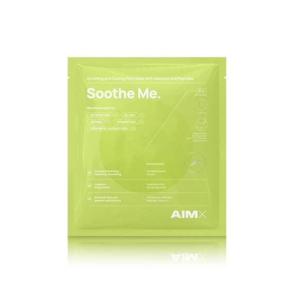 Greito poveikio raminanti veido kaukė su peptidais AIMX „Soothe Me“ 1 vnt.