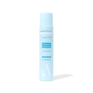 Azure Tan Greito poveikio drėkinančios savaiminio įdegio putos "Organic Coconut – Medium To Dark" 200 ml.