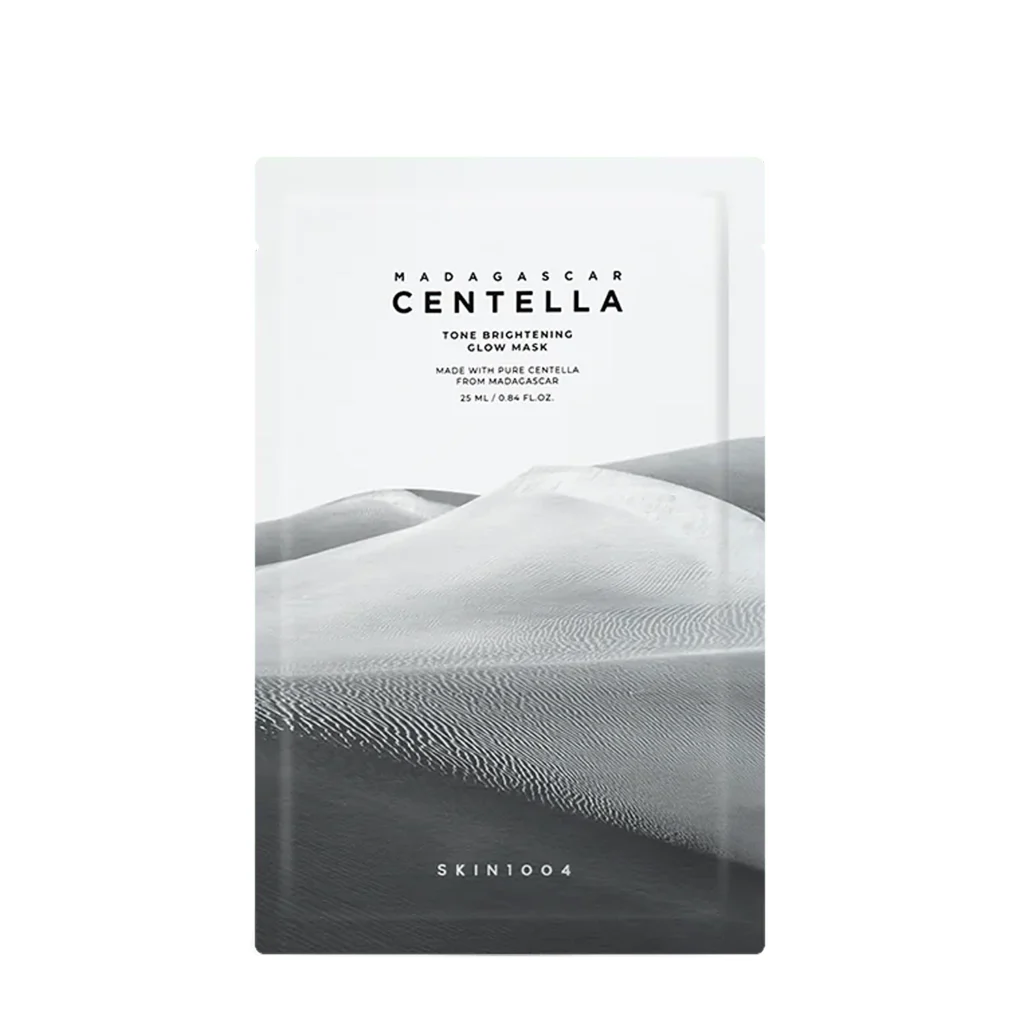 SKIN1004 - Madagaskaras Centella Tone Brightening Glow Mask – Šviesinamoji Lakštinė Kaukė. 1 vnt.