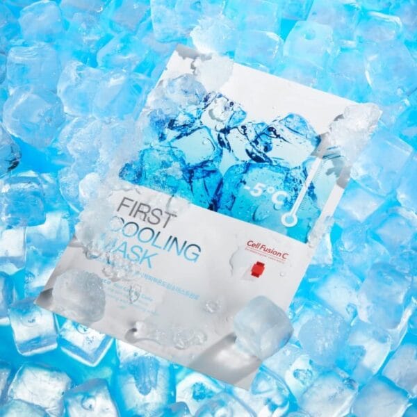 Vėsinanti ir drėkinanti lakštinė veido kaukė „First Cooling Mask“ 27g. - Image 2