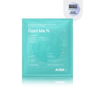 Greito poveikio intensyviai regeneruojanti ir drėkinanti lakštinė kaukė su vėsinančiu ir raminančiu poveikiu AIMX “Cool Me” 1 vnt.